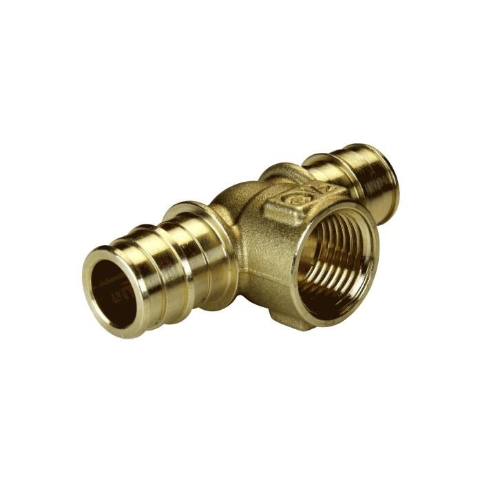 

Тройник для PE-X латунь GX154 Дн 20х1/2"х20 ВР Giacomini GX154Y034