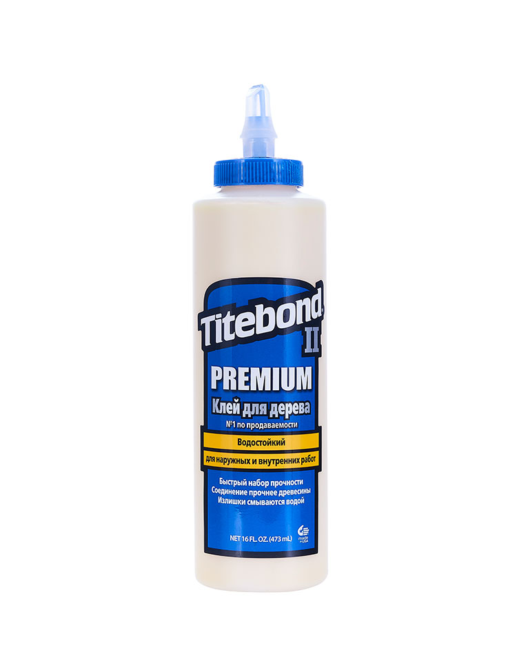 Titebond II Premium Wood Glue, 473 мл, Клей ПВА