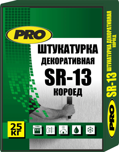 

CenterPro SR-13, 25 кг, Штукатурка декоративная, Белый