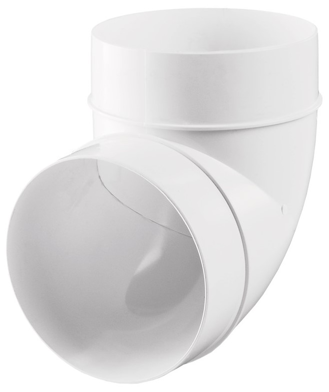 Купить Отвод Вентс Пластивент 323 круглый для вентиляционных труб 150 мм угол 90 градусов