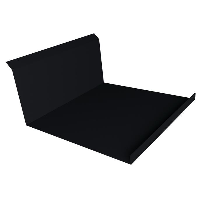 

Планка примыкания нижняя Grand Line Atlas Ral 9005 260х122 мм резка, Черный