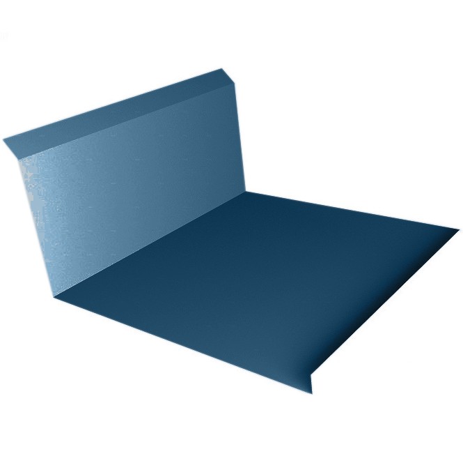 

Планка примыкания нижняя Grand Line Velur20 Ral 5001 260х122 мм резка, Синий