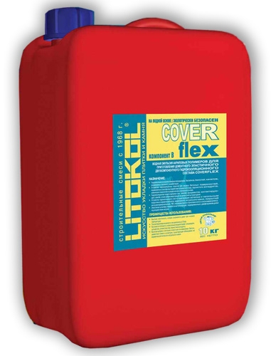 Купить Гидроизоляционный состав двухкомпонентный Litokol Coverflex жидкий компонент Б 10 кг