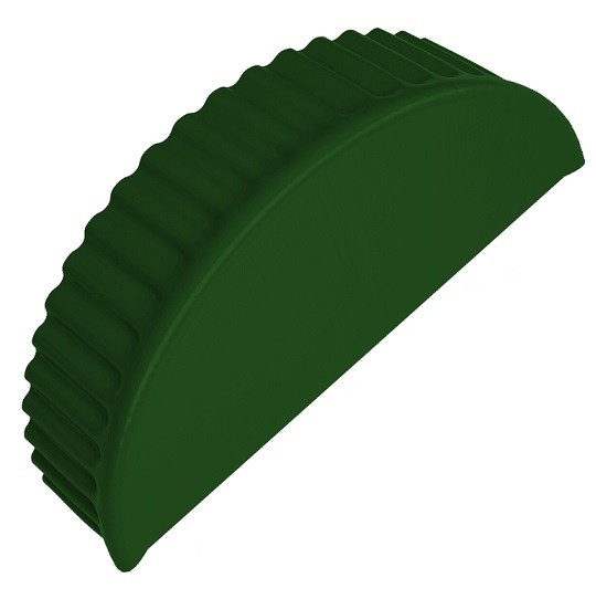

Заглушка торцевая для полукруглого конька Grand Line Pe Ral 6002, Зеленый