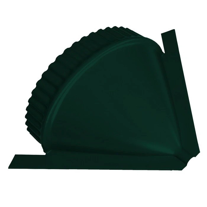 

Заглушка конусная для полукруглого конька Grand Line Velur20 Ral 6005, Зеленый