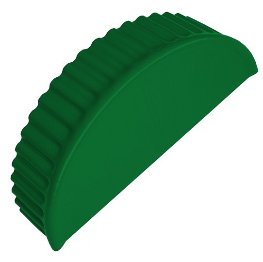 

Заглушка торцевая для полукруглого конька Grand Line Pe Ral 6029, Зеленый