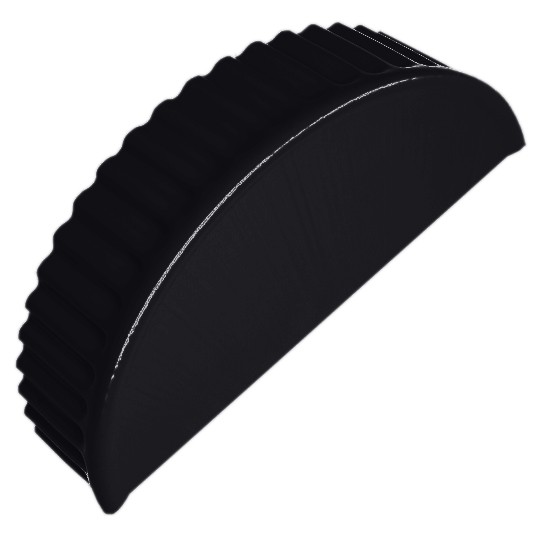 

Заглушка торцевая для полукруглого малого конька Grand Line Pe Ral 9004, Черный