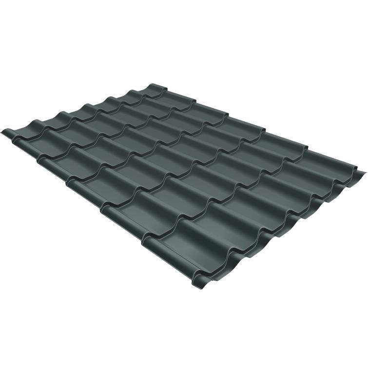 

Металлочерепица Grand Line Optima Classic Satin 0,5 мм RAL 7005 резка, Серый