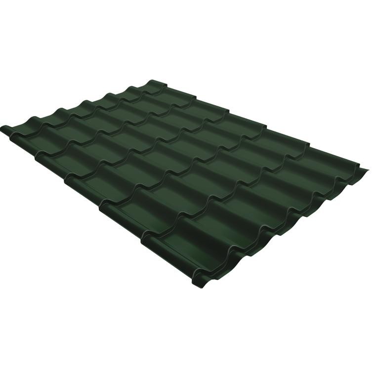 

Металлочерепица Grand Line Classic Velur20 0,5 мм RAL 6020 резка, Зеленый