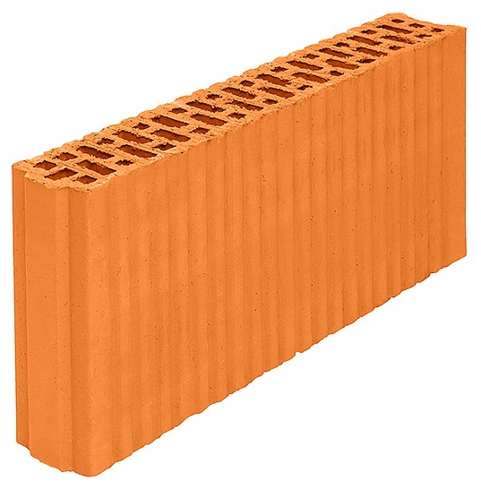 Блок керамический M100 Wienerberger Porotherm 8 оранжевый 500х80х219 мм