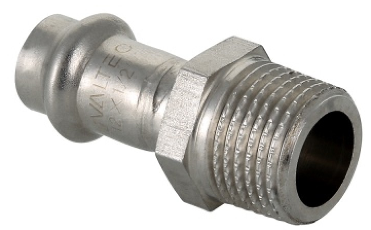 

Соединитель из нержавеющей стали Valtec с наружной резьбой 22х3/4"