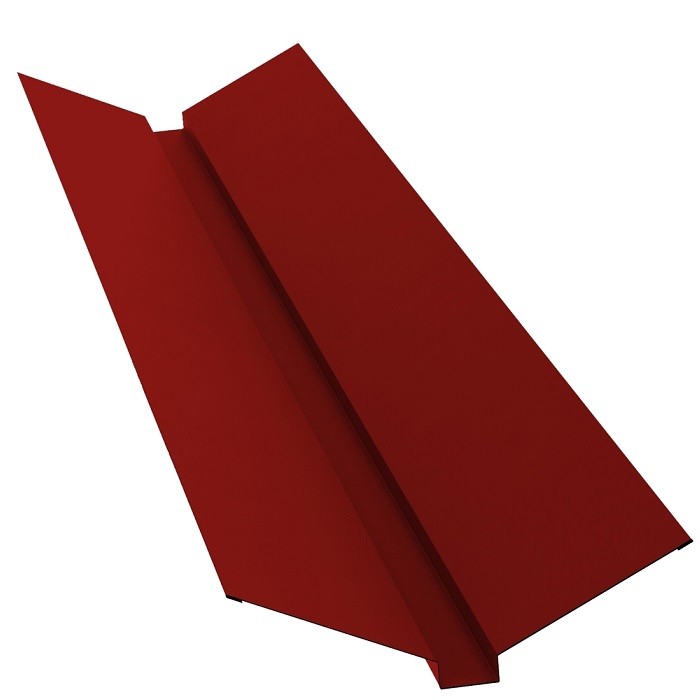

Ендова верхняя Grand Line Velur20 Ral 3011 115х30х115 мм резка, Красный