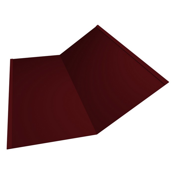 

Ендова нижняя Grand Line Velur20 Ral 3005 300х300 мм резка, Красный