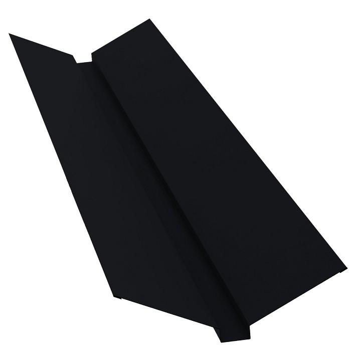 

Ендова верхняя Grand Line Velur20 Ral 9005 115х30х115 мм резка, Черный