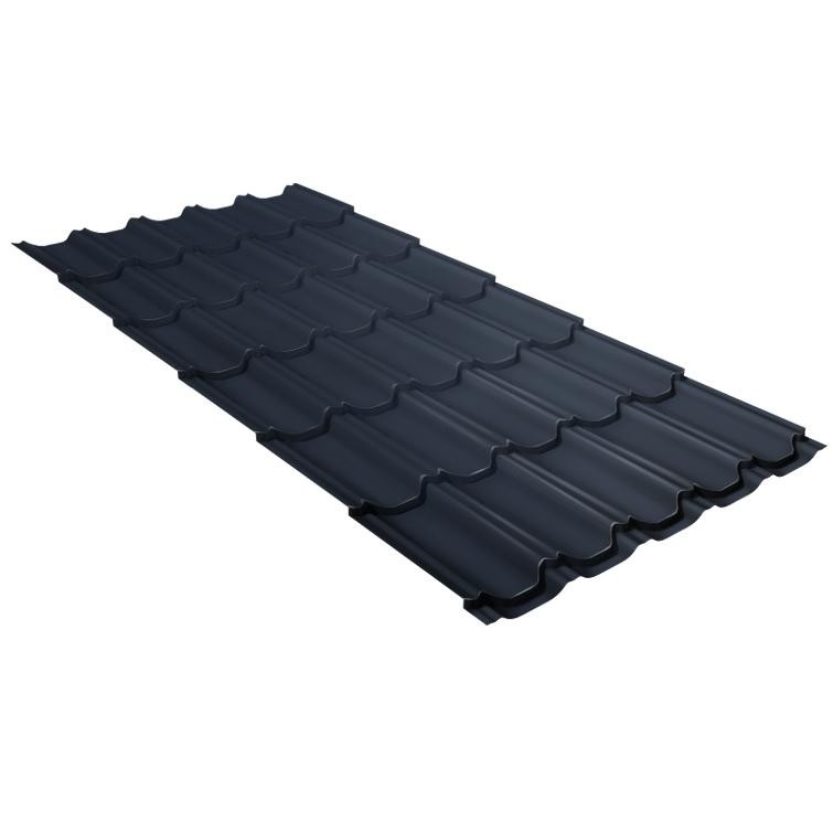 

Металлочерепица Grand Line Kvinta Plus Quarzit light Ral 7024 резка, Серый