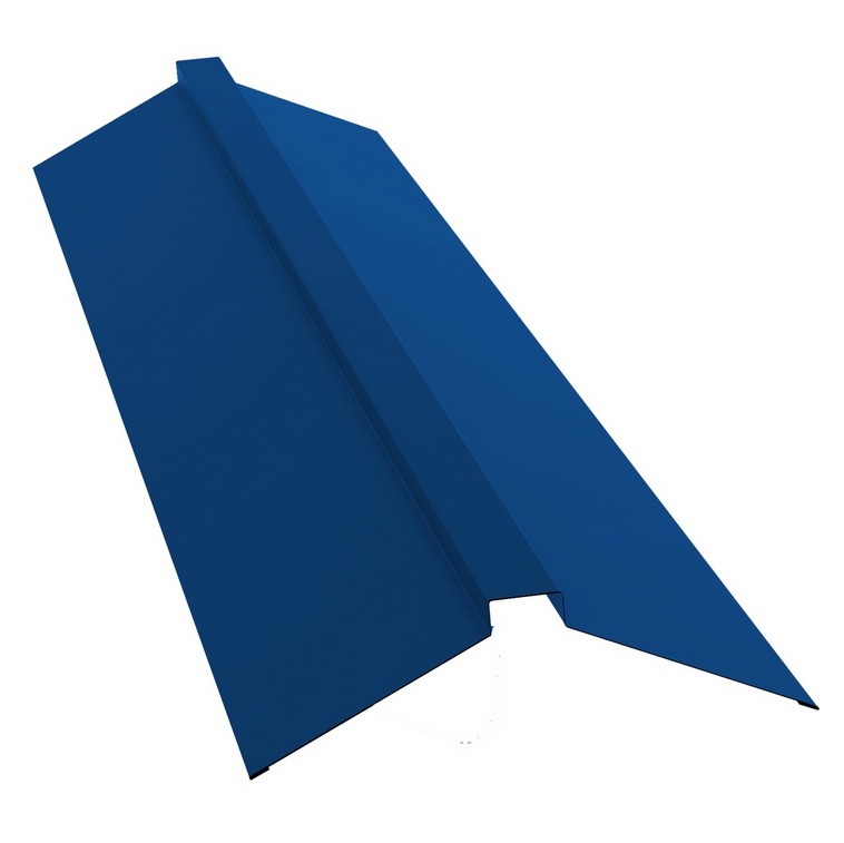 

Конек плоский Grand Line Velur20 Ral 5005 115х30х115 мм резка, Синий