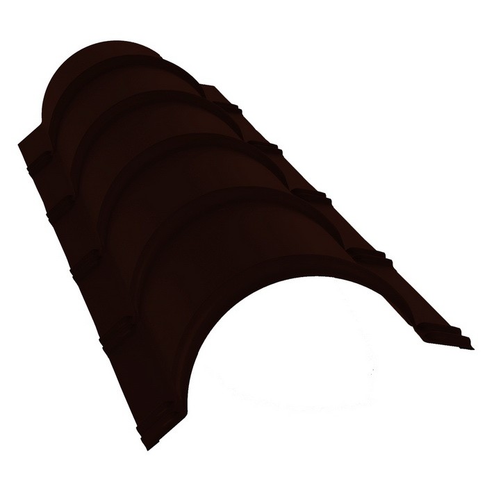 

Конек полукруглый Grand Line Atlas RR 32 резка, Коричневый