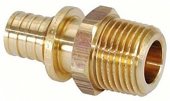 

Муфта латунная надвижная Rehau Rautitan MX D25х3/4″ наружная резьба
