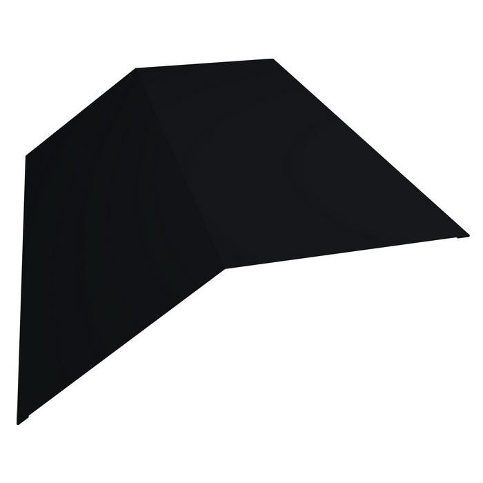 

Конек плоский Grand Line Drap Ral 9005 190х190 мм резка, Черный