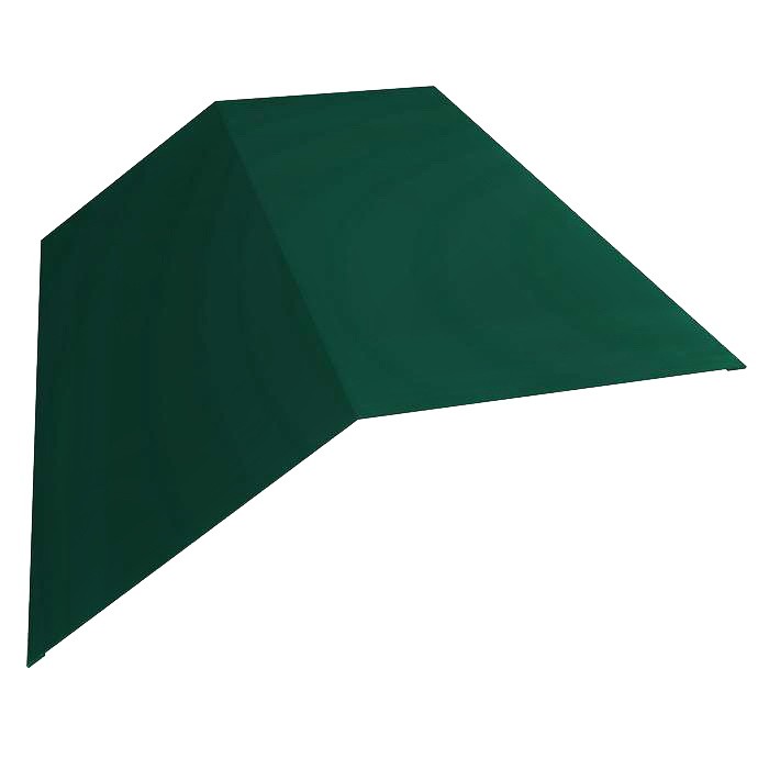 

Конек плоский Grand Line Satin Ral 6005 190х190 мм резка, Зеленый