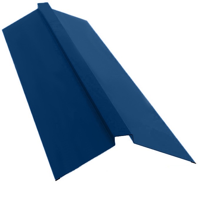 

Конек плоский Grand Line Atlas Ral 5001 150х40х150 мм резка, Синий