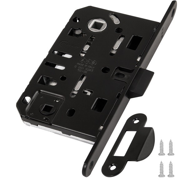 

Замок межкомнатный AGB Mediana Evolution WC B01102 черный