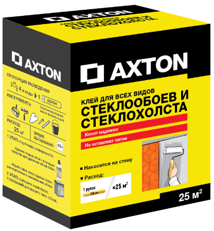 

Axton 25 м2, Клей для стеклообоев