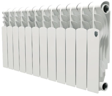 

Радиатор алюминиевый Royal Thermo Revolution 500 12 секций, Белый