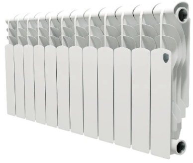 

Радиатор алюминиевый Royal Thermo Revolution 350 12 секций, Белый