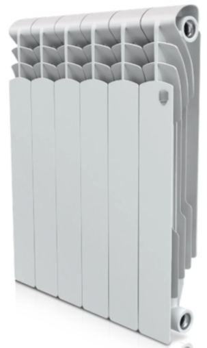 

Радиатор алюминиевый Royal Thermo Revolution 500 6 секций, Белый