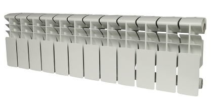 

Радиатор алюминиевый Rommer Plus 200, 12 секций, Белый