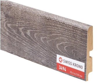 

Плинтус МДФ Kronopol P85 3494 pepper oak 2500х85х16 мм, Коричневый