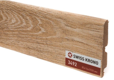 

Плинтус МДФ Kronopol P85 3492 swing walnut 2500х85х16 мм, Светло-коричневый