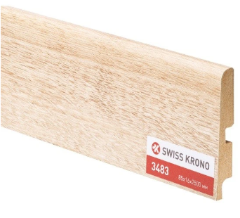 

Плинтус МДФ Kronopol P85 3483 curry oak 2500х85х16 мм, Бежевый