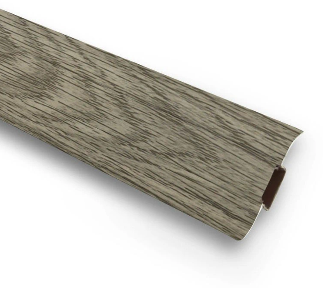 

Плинтус ПВХ Ideal Комфорт К55 220 дуб оливье 2500х55х22 мм, Коричнево-серый
