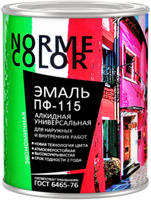 

Эмаль универсальная Norme Color ПФ-115 салатовая 20 кг, Салатовый