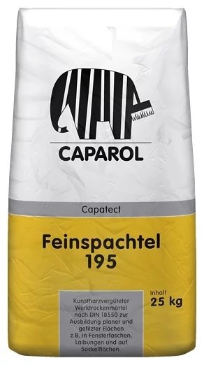Caparol Capatect Feinspachtel 195, 25 кг, Штукатурка минеральная