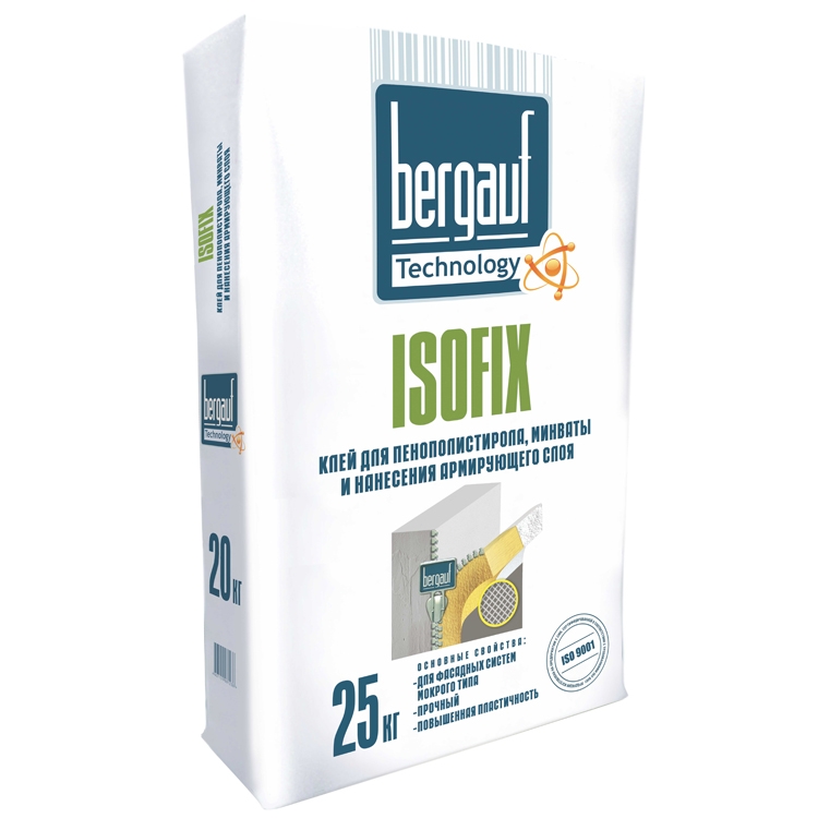 Bergauf Isofix Winter, смесь клеевая для систем теплоизоляции