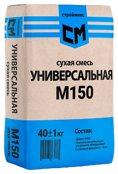 

Строй Микс М-150, 40 кг, Смесь универсальная, Серый