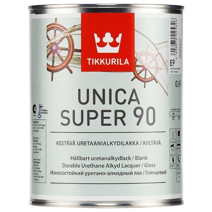 

Лак Tikkurila Unica Super EP глянцевый 2,7 л, Бесцветный