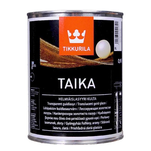 

Краска декоративная Tikkurila Taika KL золотистая лазурь 0,9 л, Золотой