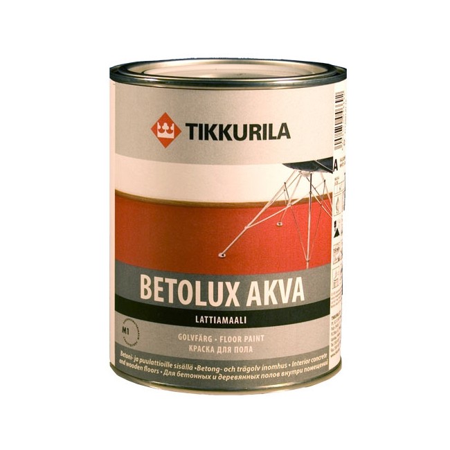 Купить Краска для пола Tikkurila Betolux Aqua A 9 л