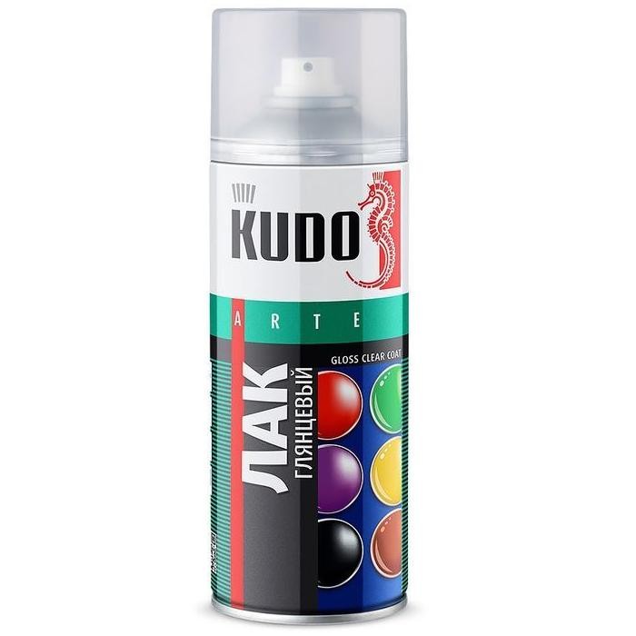 Купить Лак акриловый Kudo KU-9002 аэрозольный бесцветный 520 мл