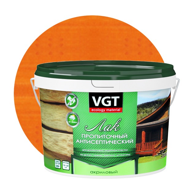 Купить Лак пропиточный с антисептиком VGT тик 2,2 кг