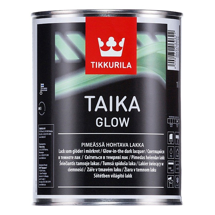Купить Лак Tikkurila Taika Glow светящийся матовый 1 л