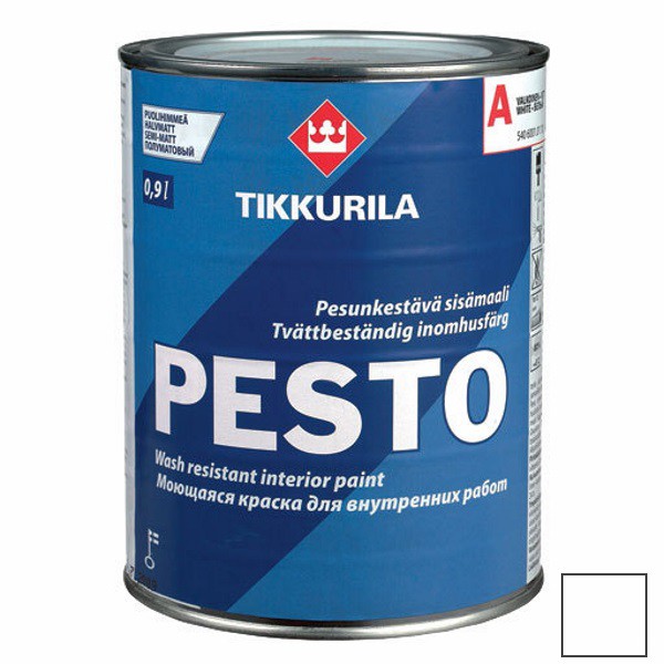 Купить Эмаль алкидная Tikkurila Pesto полуматовая С 0,9 л
