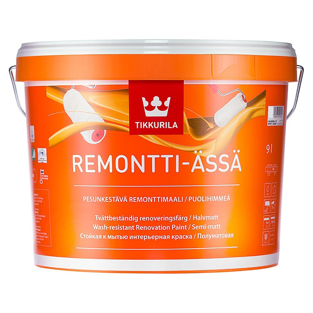Купить Краска для интерьеров Tikkurila Remontti Assa A 9 л