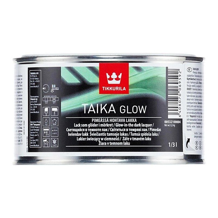 Купить Лак Tikkurila Taika Glow светящийся матовый 0,33 л