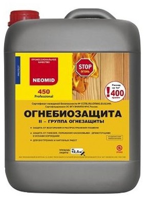 Купить Огнебиозащитная пропитка для древесины Neomid 450 10 кг
