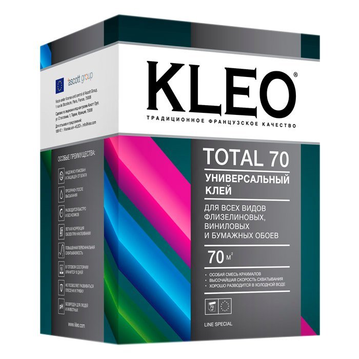 

Kleo Total 70, 0.5 кг, Обойный клей универсальный